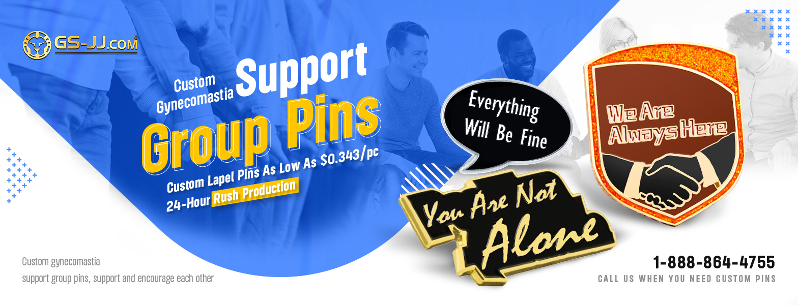 custom support group pins