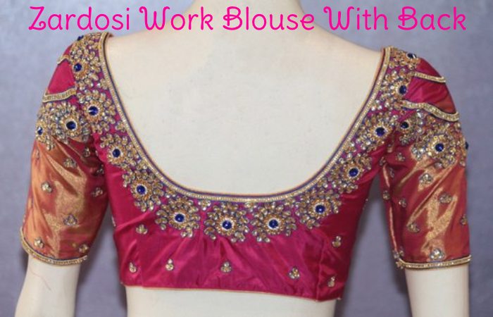 Zardosi Work Blouse With Back