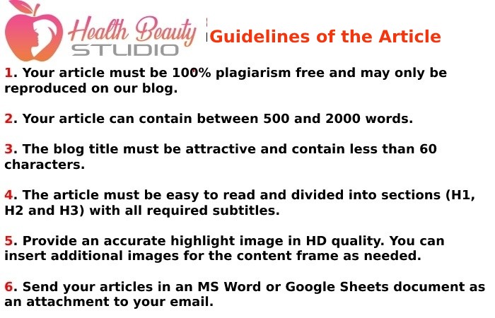 Guidelines To Write For Health Beauty Studio