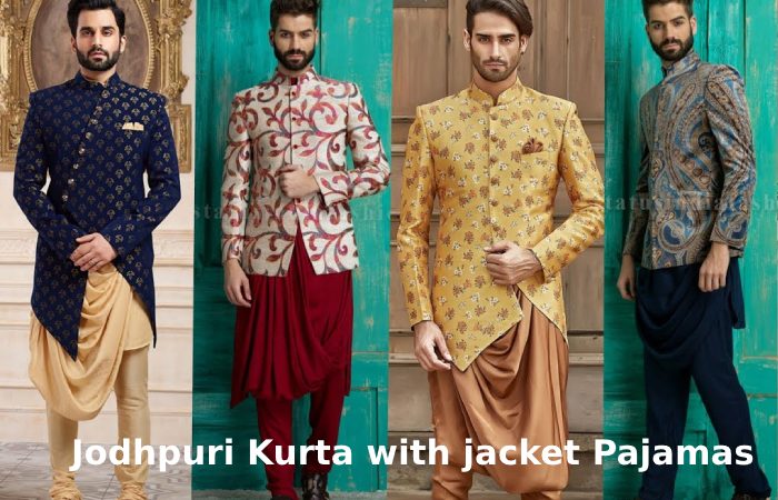 Jodhpuri Kurta with jacket Pajamas