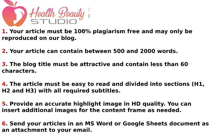 Guidelines To Write For Health Beauty Studio