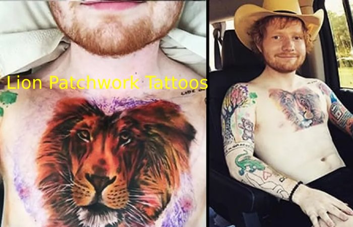 Lion Patchwork Tattoos