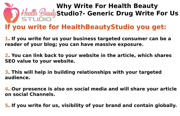 Why Write For Health Beauty Studio? – Generic Drug Write For Us