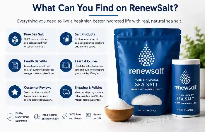 what can you find on renewsalt
