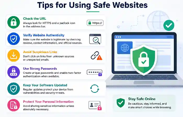tips for using safe website
