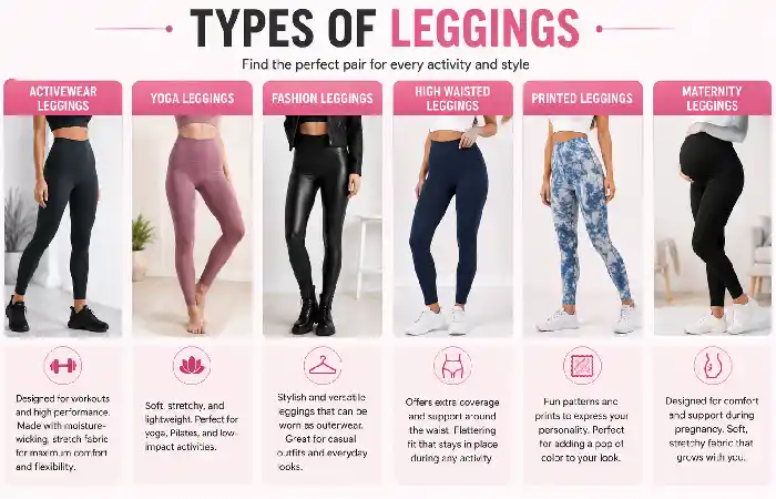 types of leggings
